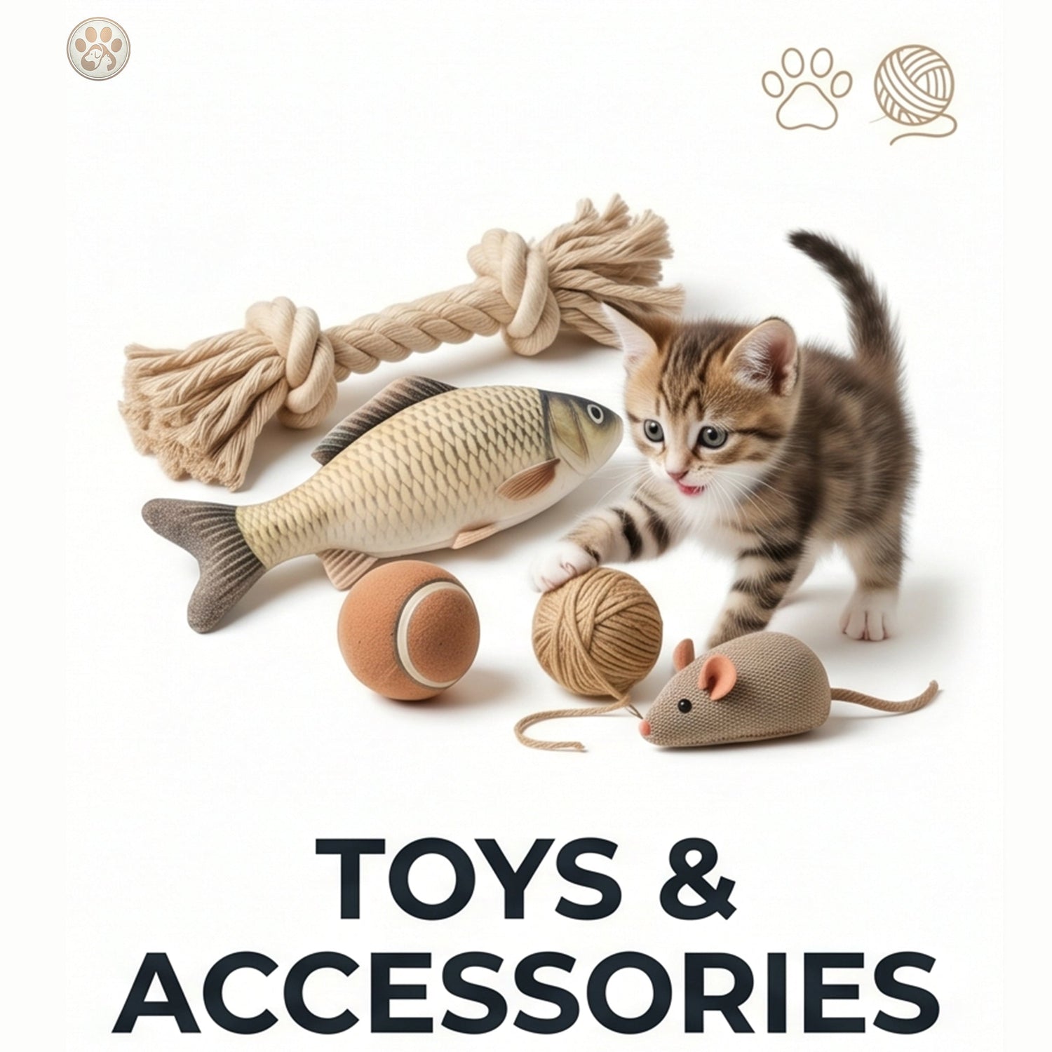 Fun and durable pet toys and accessories for dogs and cats designed for play, training, and engagement.