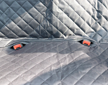 Dog Car Seat Cover Mesh Hammock with Zipper & Storage Pocket