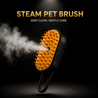 3-in-1 Steam Pet Brush – Removes Loose Hair Instantly