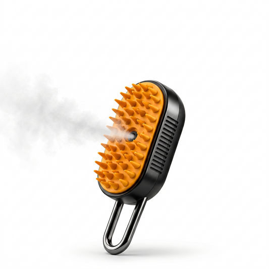 3-in-1 Steam Pet Brush – Removes Loose Hair Instantly