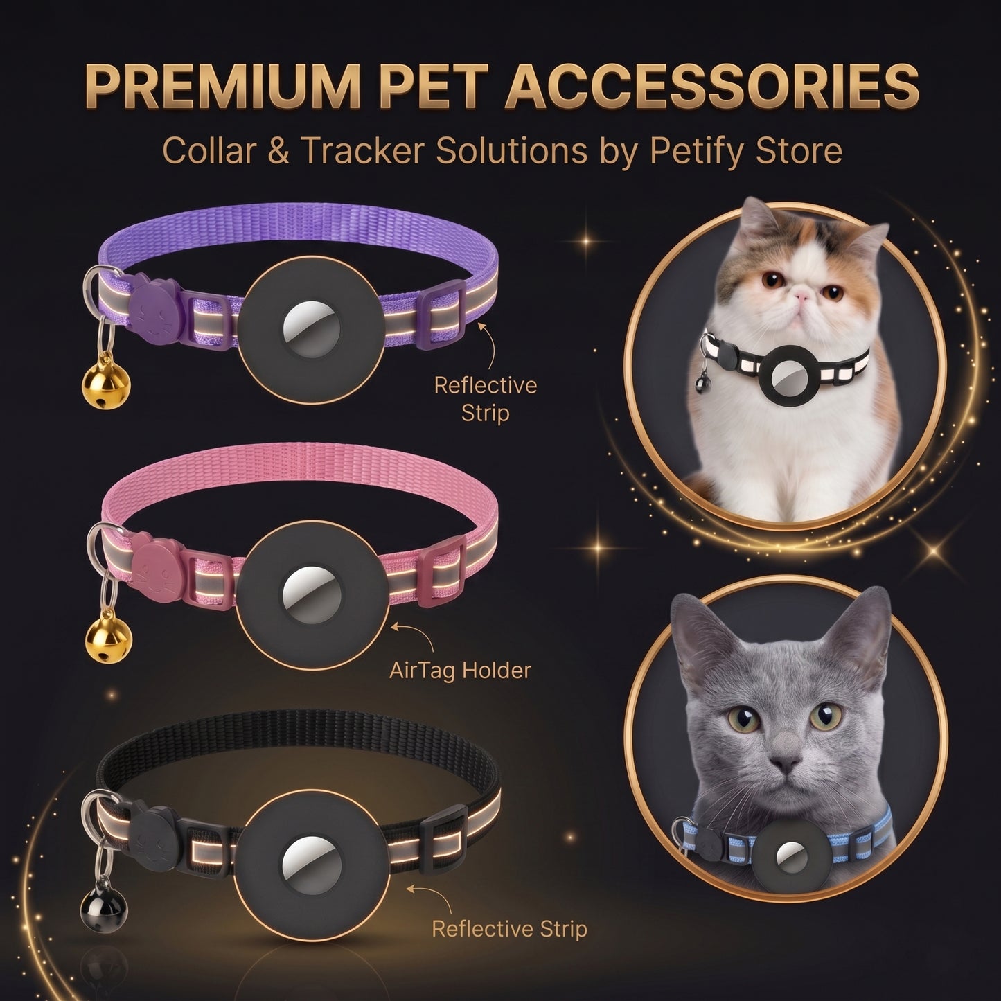 Waterproof AirTag Pet Collar
